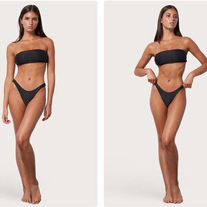 New High Hip Bikini Bottom - Moonless Night Wave by Toast Swim